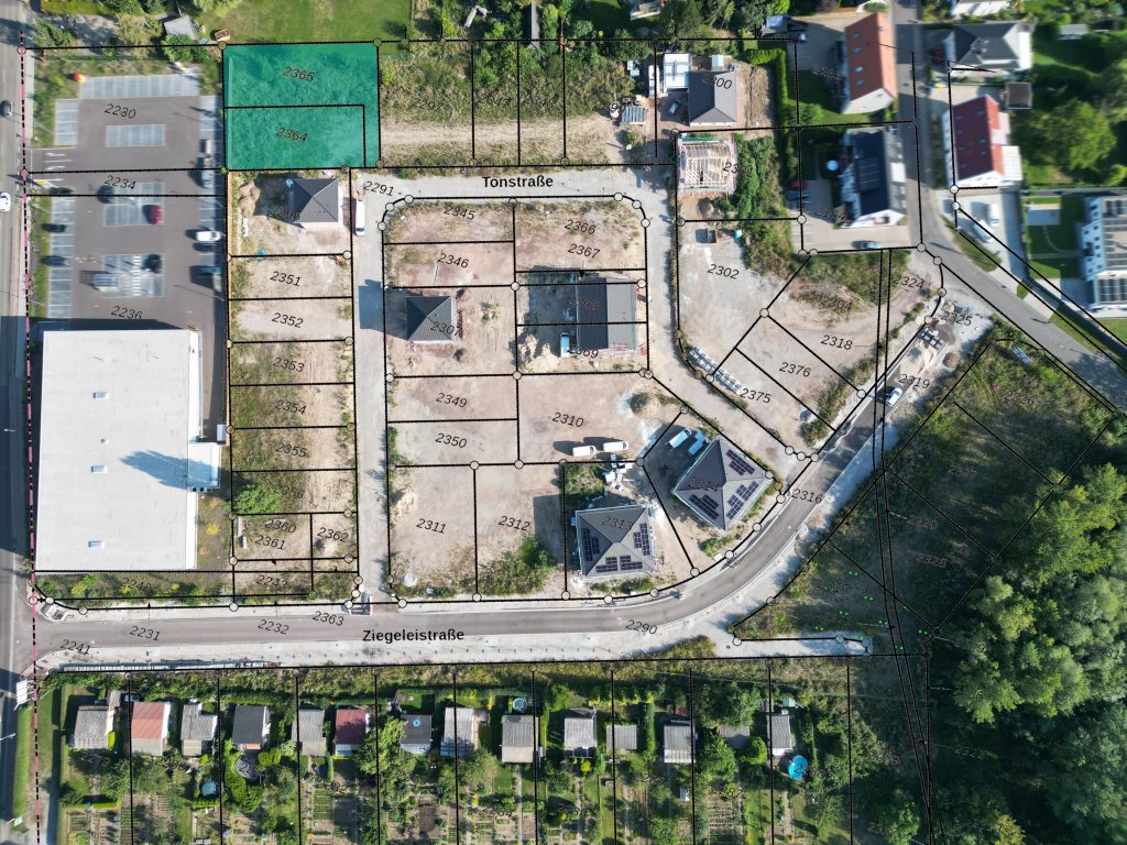 Markierte Grundstücksfläche von Barleben - Alte Ziegelei - Grundstück #5