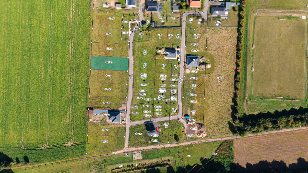 Markierte Grundstücksfläche von Gr. Santersleben - Grundstück-Nr. 14