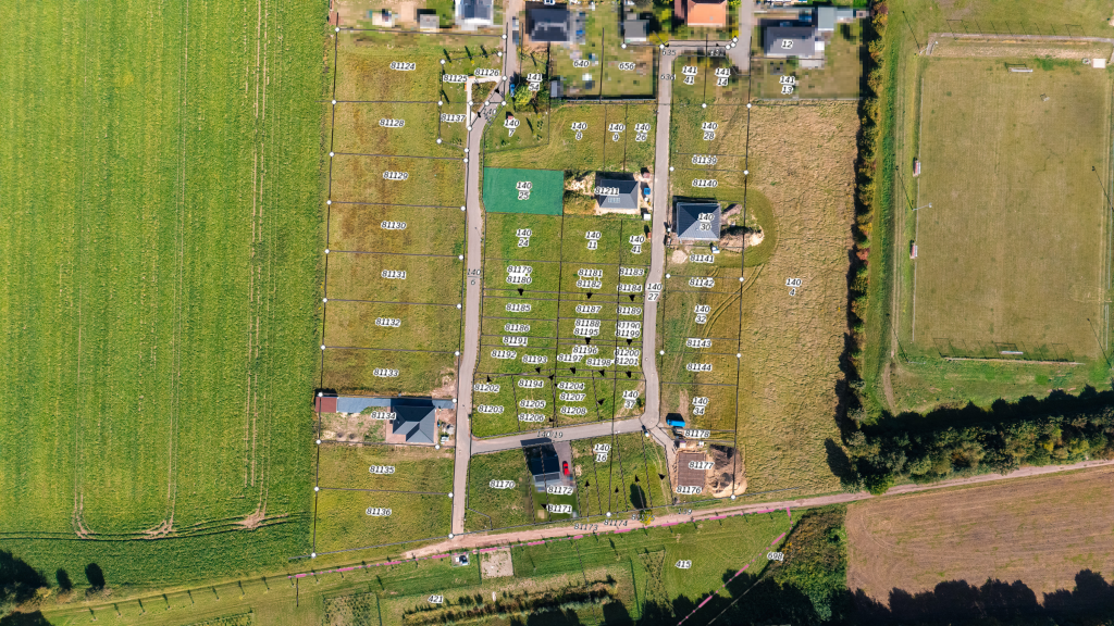 Markierte Grundstücksfläche von Gr. Santersleben - Grundstück-Nr. 35