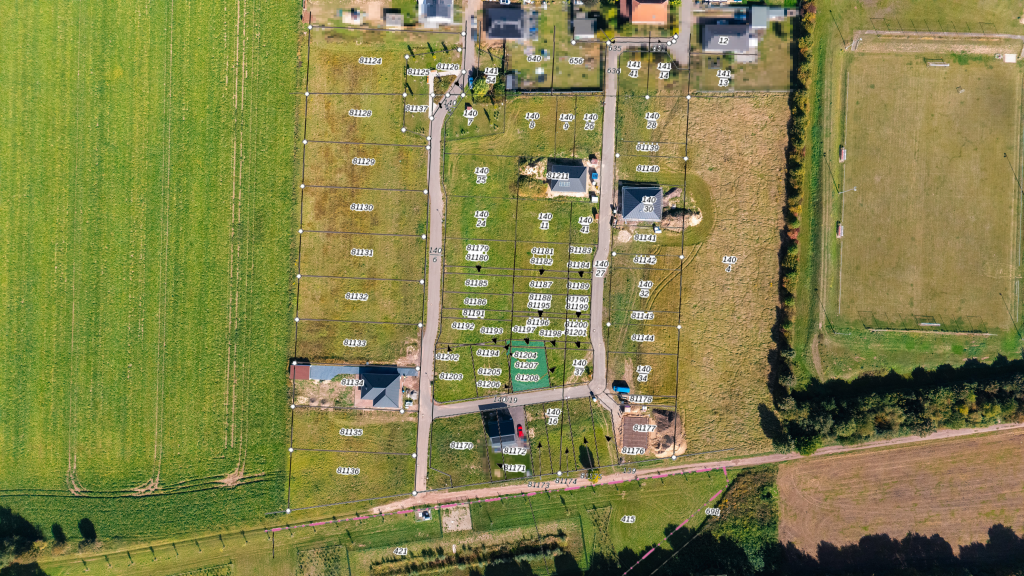 Markierte Grundstücksfläche von Gr. Santersleben - Grundstück-Nr. 46