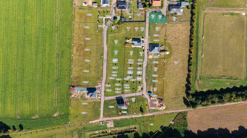 Markierte Grundstücksfläche von Gr. Santersleben - Grundstück-Nr. 61